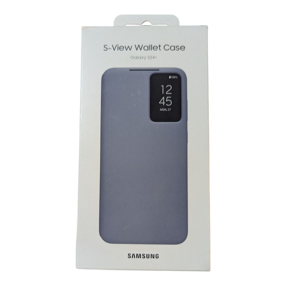 P8-N GENUINE Samsung S-View Wallet Cover Case for Galaxy S24+ Plus  Gray‎